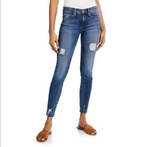 Frame Le Skinny De Jeanne Raw Hem Jean